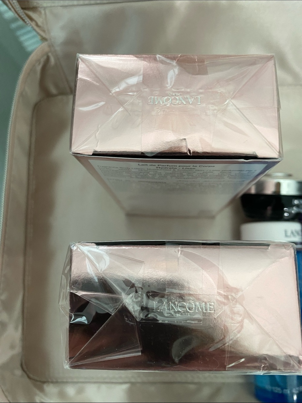 Lancome skincare and fragrance collection in pink, blue, purple - Picture 4 of 6